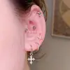 Brincos de liga de titânio F136 Anel de Mobius Anel de cruz Piercing de nariz Anel de lábio sem costura Joias para piercing corporal de titânio G23