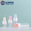Botella de vidrio transparente con gotero de 1 ml, 2 ml, 3 ml y 5 ml, disponible en stock transfronterizo, para aceite esencial, muestra de aceite esencial, embotellado de prueba.