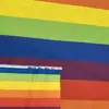 Tela resbaladiza para niños con rayas de arcoíris, tela Oxford, venta directa de fábrica