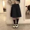 Estilo Chic Coreano 2026 Primavera e Verão Nova Versão Coreana Cor Sólida Emagrecedora Saia Roupas Femininas