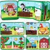 Libro Educativo Personalizado para Jardín de Infancia Resistente al Desgarro Educación Temprana 1-3 Años Libro Silencioso de Iluminación para Educación Temprana Libro de Tela de Fieltro para Niños