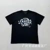 Camiseta de Manga Corta con Estampado de Letras Hip-Hop Americano Synaworld para Hombre, Top Casual Holgado de Cuello Redondo Estilo Europeo y Americano, Verano