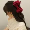 Diadema de princesa Escape, negra, de doble cara, con lazo grande, pinza para el cabello, accesorio elegante con pinza de tiburón para la cabeza, horquilla para mujer