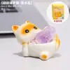 Creativo Lindo Dulce Gatito Cristal Natural Mineral Pequeños Adornos Escritorio Oficina Decoración Sanadora Regalos