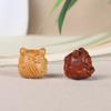 Colgante de cadena para teléfono móvil Xiaofeng Nine con cuentas de Buda Wen Play, tallado en madera de sándalo y zorro de nueve colas.