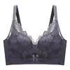 Nuevo sujetador sexy de encaje con borde de flor, ropa interior de exposición para mujer, top inalámbrico push-up con soporte, sujetador cómodo sin costuras