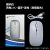 Stock Listo de Fábrica Negocio Transfronterizo Ratón Inalámbrico Luminous Bluetooth Doble Modo Carga Silencioso Ratón Ultra Delgado para Portátiles de Oficina