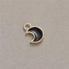 Colgante de joyería de bricolaje, material de cobre, lindo colgante pequeño con forma de gota de aceite fresco, gato, luna y estrella, lindos mini accesorios.