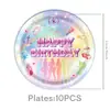 Banner de decoración de fiesta de grupo de chicas KATSEYE colorido transfronterizo, vasos de papel desechables con tema de caza, platos de papel, servilletas de papel y banderines