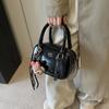 2024 Nuevo Estilo Bolso para Multitud Pequeña Bolso Cruzado de Moda Vintage Mori Meng para Mujer Otoño e Invierno Bolso Cuadrado Pequeño Portátil para Mujer