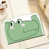 Tapete Absorvente de Lama de Diatomáceas Padrão Desenho Animado Porta Banheiro Entrada de Banheiro Tapete para Pets