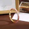 Pulsera de Aleación Incrustada de Diamantes con Flor Esmaltada en Bloques de Color, Pulsera Personalizada de Alta Gama, Joyería de Mano Versátil, Pulsera al por Mayor