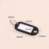 Almacenamiento de Lata para Llaves de Acero Inoxidable Se Puede Marcar con Hebilla de Llavero Intermedia Placa de Llavero de Clasificación Etiqueta de Llavero Cadena Casa de Alquiler