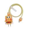 Adecuado para Cubierta Protectora de Cargador Apple 20W Cable de Datos de Carga Rápida para iPhone Transparente Mordisco de Cable Brillo Dibujo Animado