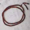 Pulsera Clásica de Ámbar Sanguíneo Birmano de 108 Cuentas Multicírculo de Ámbar Resina para Hombres y Mujeres Rosario Listo para Usar al por Mayor Zen