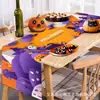Camino de Mesa de Halloween Transfronterizo, Banner de Mantel Creativo de Alta Gama, Arreglo de Decoración para Fiesta de Navidad y Festividades, Personalización de Banderas