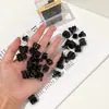 Mini acessório de cabelo com presilha, presilha lateral para cabelo, presilha lateral de princesa para cabelo, pequena presilha de garra, presilha de cabelo preta para franja, acessório de cabelo para mulheres