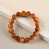 Pulseira de Rosário Clássica de Tuia Material Antigo Sândalo Rosário de Madeira Masculino e Feminino Casal Pulseira de Círculo Único