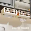 Suporte de parede para caixa de lenços de papel e rolo de papel toalha de cozinha, sem furos, suporte de rolo de papel para parede, suporte invertido para papel toalha doméstico