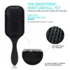 Set de Cuatro Piezas para el Cuidado del Cabello en Casa del Mismo Estilo de Amazon: Peine Suavizante de Masaje, Peine Curvo de Nueve Filas, Peine de Cola Puntiaguda para Recogidos, Peine de Dientes Anchos
