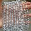 K9 gelo através de contas de vidro cristal branco alto através de contas de vidro branco tecido à mão miçangas DIY pulseira colar