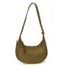 Bolsa feminina casual e minimalista, nova coleção outono 2026, bolsa de ombro elegante e moderna, design único, bolsa em formato de bolinho