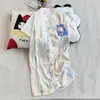 Algodón de Nube Verano Nuevo Estilo Estilo Ins Lindo Dibujos Animados Vestido Pijama de Mujer Manga Corta Holgado Casual Ropa de Casa