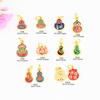 Colgante de calabaza dorada que preserva el color, ábaco, colgante de deseos, bricolaje, hecho a mano, aleación, pequeños accesorios deslizantes, materiales de joyería