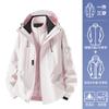 Chaqueta Tres en Uno Luo Duo Nueva Otoño e Invierno Forro de Plumas Chaqueta de Esquí Senderismo al Aire Libre Cortavientos Chaqueta Cálida