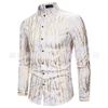 Comercio exterior Camisa de manga larga para hombre talla europea wish AliExpress rama para hombre dorado camisa de club nocturno