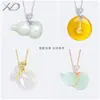 Pingente de Bolsa de Moeda em Prata S925 Fecho DIY Âmbar Jade Hetian Cuia Fecho de Clipe de Prata Clipe de Cuia Enrolado Cabeça do Fecho de Prata