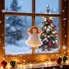 Nuevas Decoraciones Navideñas Transfronterizas, Exclusivamente para Ventas Transfronterizas, Adornos Colgantes de Niña Ángel de Peluche con Alas, Colgantes para Árbol de Navidad