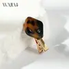 Nuevo Pasador de Acetato Wjia Cuadrado Corazón Etiqueta Dorada Clip de Alta Calidad para Flequillo de Mujer Clip para Cabello Suelto Accesorios para el Cabello Pasador Tocado