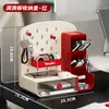 Caja organizadora de escritorio, estante de almacenamiento de cajón para cosméticos, portalápices de gran capacidad de aspecto elegante para escritorio de estudiante