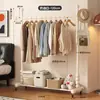 Perchero color crema, perchero de pie para dormitorio, balcón interior, tendedero para uso doméstico, perchero para dormitorio
