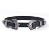 Collar de Aleación Tallada Retro con Hebilla Doble Collar Elegante y Hermoso Estilo Europeo y Americano Distintivo Fotografía Callejera Gargantilla de Moda