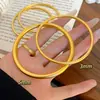 Pulsera de Oro de Arena Vietnamita Artesanía Antigua para Mujer, Pulsera de Anillo Sólido Imitación Oro, Joyería de Alta Gama, Nuevo Estilo Chino