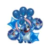 Set de Globos de Película de Aluminio Rosa Stetzai Globo de Stich Decoración de Cumpleaños Infantil Globo de Película de Aluminio de Dibujos Animados