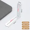 Soporte de ángulo de acero inoxidable con agujeros largos ajustables, fijador de ángulo recto de 90 grados móvil de doble cabeza, pieza de ángulo de hierro en forma de L