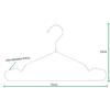 Percha de Hierro para el Hogar Percha Metálica Galvanizada Calidad de Exportación Ranura Doble Tarjeta Hebilla a Prueba de Viento Antideslizante Colgador de Ropa Soporte para Ropa