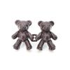 Artefacto de Cintura de Oso Botón Jeans Hebilla de Cintura Metálica Botón Ajustable Hebilla Ajustada Desmontable Par