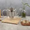 Tetera Pequeña de Vidrio Engrosado Resistente a Altas Temperaturas con Separador de Té 600ml Uso Doméstico Preparación de Té Alto Valor Estético Olla para Hervir Té Adecuada para Llama Abierta