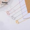 Hee goo d0217 s925 prata simples anel duplo único diamante colar de design sentido moda moda moderna net clavícula vermelha