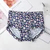 Ropa Interior Sin Costuras para Mujer, Entrepierna de Algodón Puro Antibacteriano, Transpirable, Estampada para Niñas, Estilo Delgado de Verano, Cintura Media, Talla Grande, Estilo de Seda de Hielo para Mujer