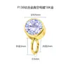 Joias para Piercing em Liga de Titânio F136 com Zircônia e Diamantes Coloridos, Acessórios Personalizados da Moda Super Brilhantes para Hélice da Orelha com Argola, Atacado