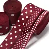 Cinta de Lazo de Puntos de Colores para Manualidades Accesorios para el Cabello Material para Lazos Empaquetado de Regalos Decoración de Pasteles Festivos Cinta