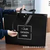 Bolsa de Mano Marrón Gruesa No Tejida Tienda de Ropa Bolsa para Ropa Bolsa de Regalo Publicidad Logo Personalizado
