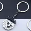 Chaveiro de Metal para Carro Modificado Transfronteiriço Motor Rotativo Mazda Cubo da Roda Amortecedor Cubo da Roda de Freio Chaveiro
