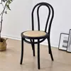 Estilo Americano Estilo Francés Madera Maciza Ratán Retro Silla de Comedor Hijo Sonette Medio Antiguo Silla con Respaldo para Hogar Restaurante Tienda de Postres Mesa y Silla