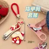 Nuevo Lindo Dibujo Animado Casa de Dulces Cortauñas Limpiador de Oídos Colgante Llavero Girly Decoración Encanto Accesorio